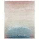 Multicolored Contemporary Silk Wool Blend Rug - 8' x 10'
