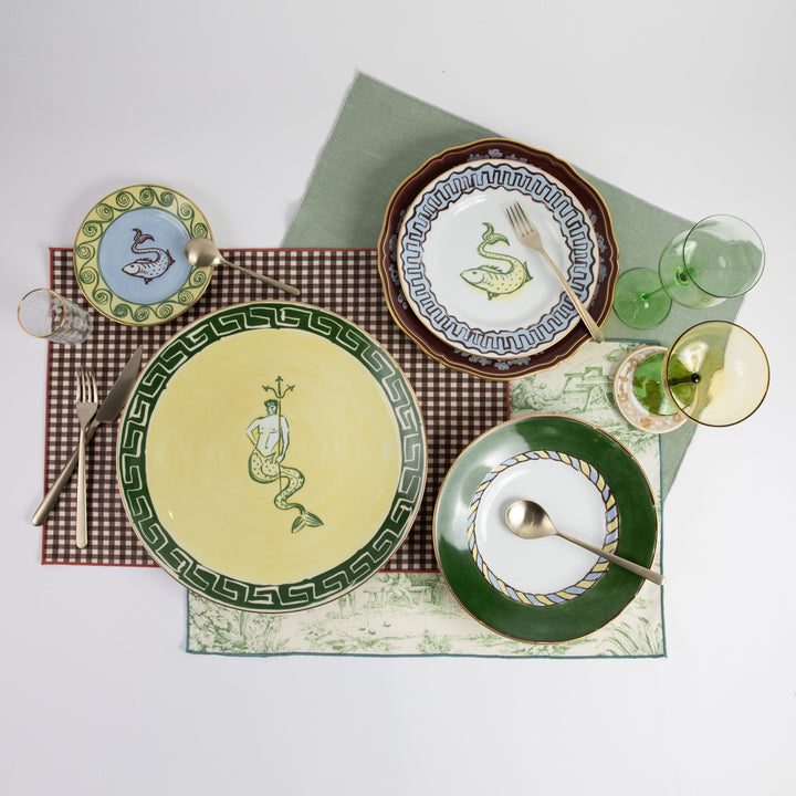 Il Viaggio di Nettuno Flat Dessert Plate