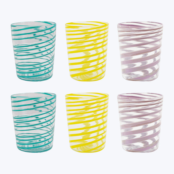 Giravolta Murano Water Glass