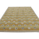 Yellow & Orange Swedish Inspired Flatweave Wool Rug - 8' x 9'10"