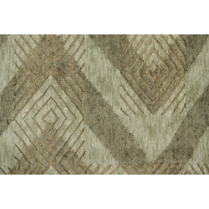 Natural Traditional Wool Silk Cotton Rug - 6'2" x 8'2"