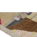 Multicolored Swedish Inspired Flatweave Wool Silk Rug - 6' x 8'11"