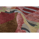 Multicolored Swedish Inspired Flatweave Wool Silk Rug - 6' x 8'11"