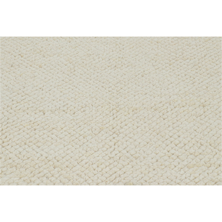 Ivory Moroccan Wool Rug - 7'10" x 9'11"