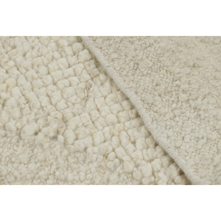 Ivory Moroccan Wool Rug - 7'10" x 9'11"
