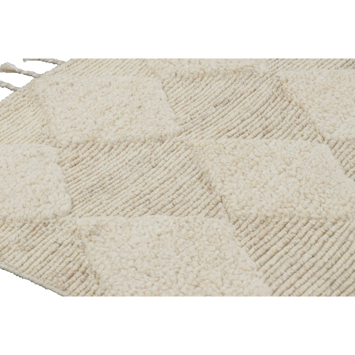 Ivory Moroccan Wool Rug - 9'3" x 12'