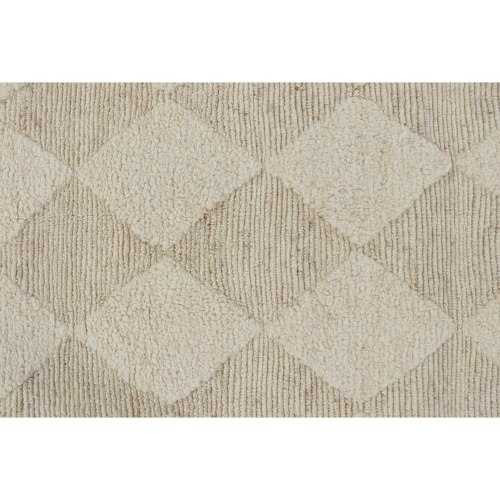 Ivory Moroccan Wool Rug - 9'3" x 12'