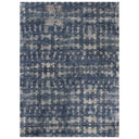 Blue Contemporary Silk Wool Blend Rug - 9' x 12'