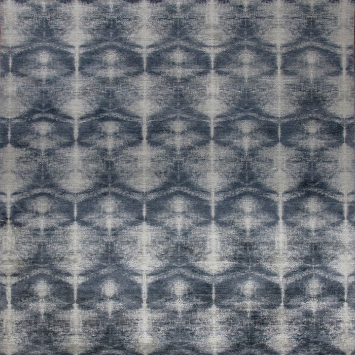 Blue Traditional Silk Wool Blend Rug - 9'1" x 12'2"