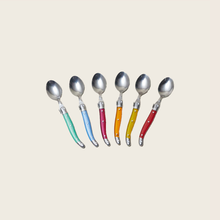 Laguiole 12 Piece Teaspoon Set, Rainbow