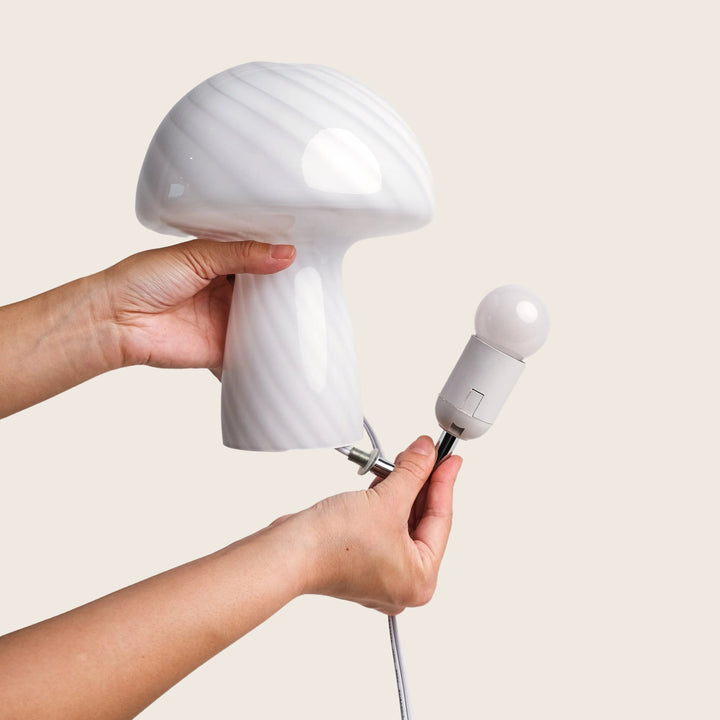 Close Top Petite Mushroom Lamp
