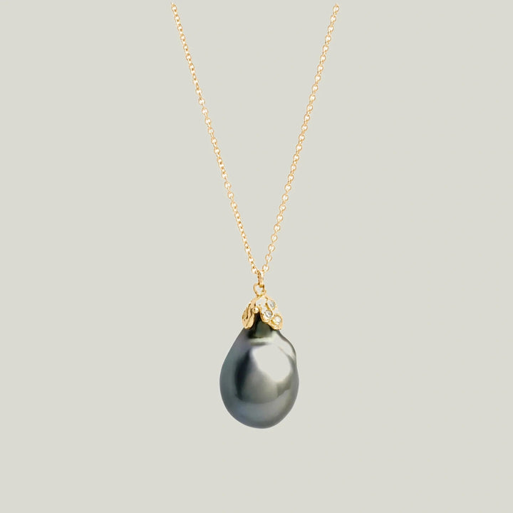 Aubergine Extra Large Tahitian Pearl Pendant
