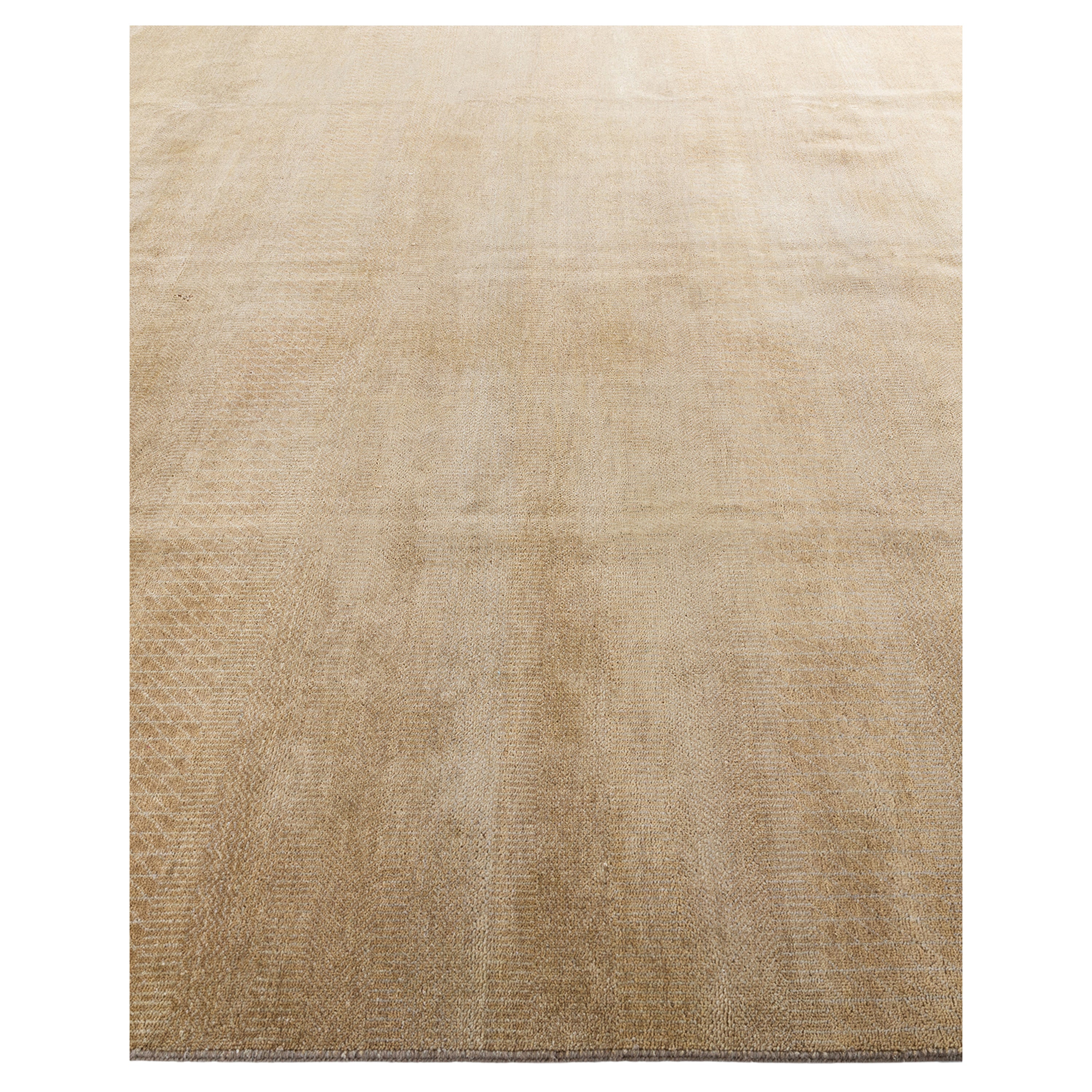 Sand Solid Wool Rug - 9' x 12'2"