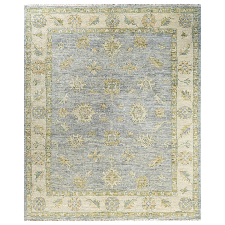 Grey Traditional Wool Rug - 8'1" x 9'8" M6271-20
