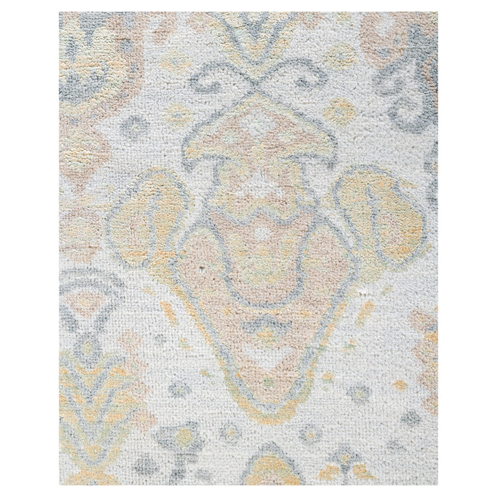 Grey Transitional Wool Silk Blend Rug - 8'1" x 10'4"