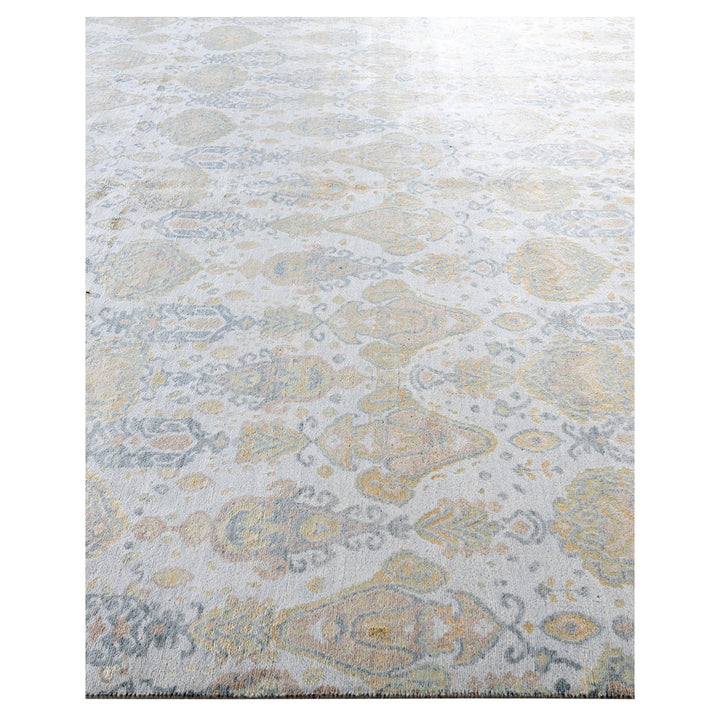 Grey Transitional Wool Silk Blend Rug - 8'1" x 10'4"