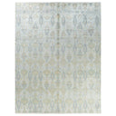 Grey Traditional Wool Slik Blend Rug - 8'1" x 10 4"