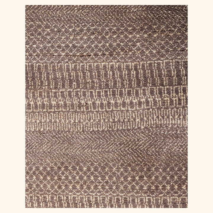 Brown Transitional Wool Rug - 9'2" x 12'1"