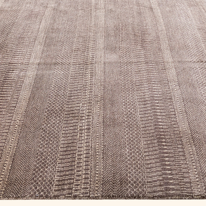 Brown Transitional Wool Rug - 9'2" x 12'1"
