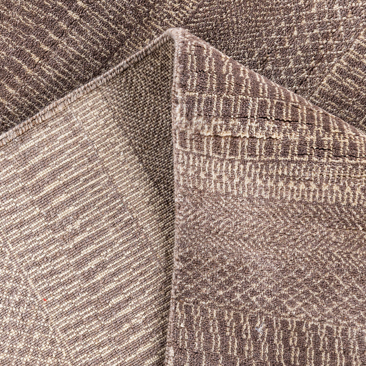 Brown Transitional Wool Rug - 9'2" x 12'1"