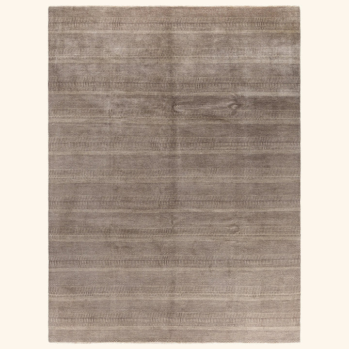Brown Transitional Wool Rug - 9'2" x 12'1"
