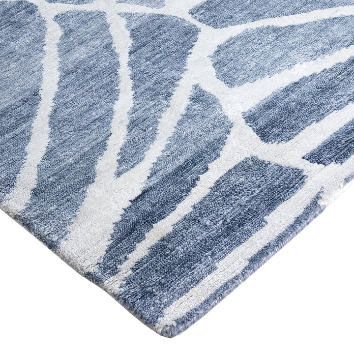 Grey Transitional Silk Rug - 9'1" x 11'9"