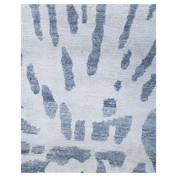 Grey Transitional Silk Rug - 9'1" x 11'9"