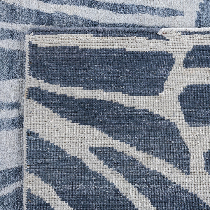 Grey Transitional Silk Rug - 9'1" x 11'9"