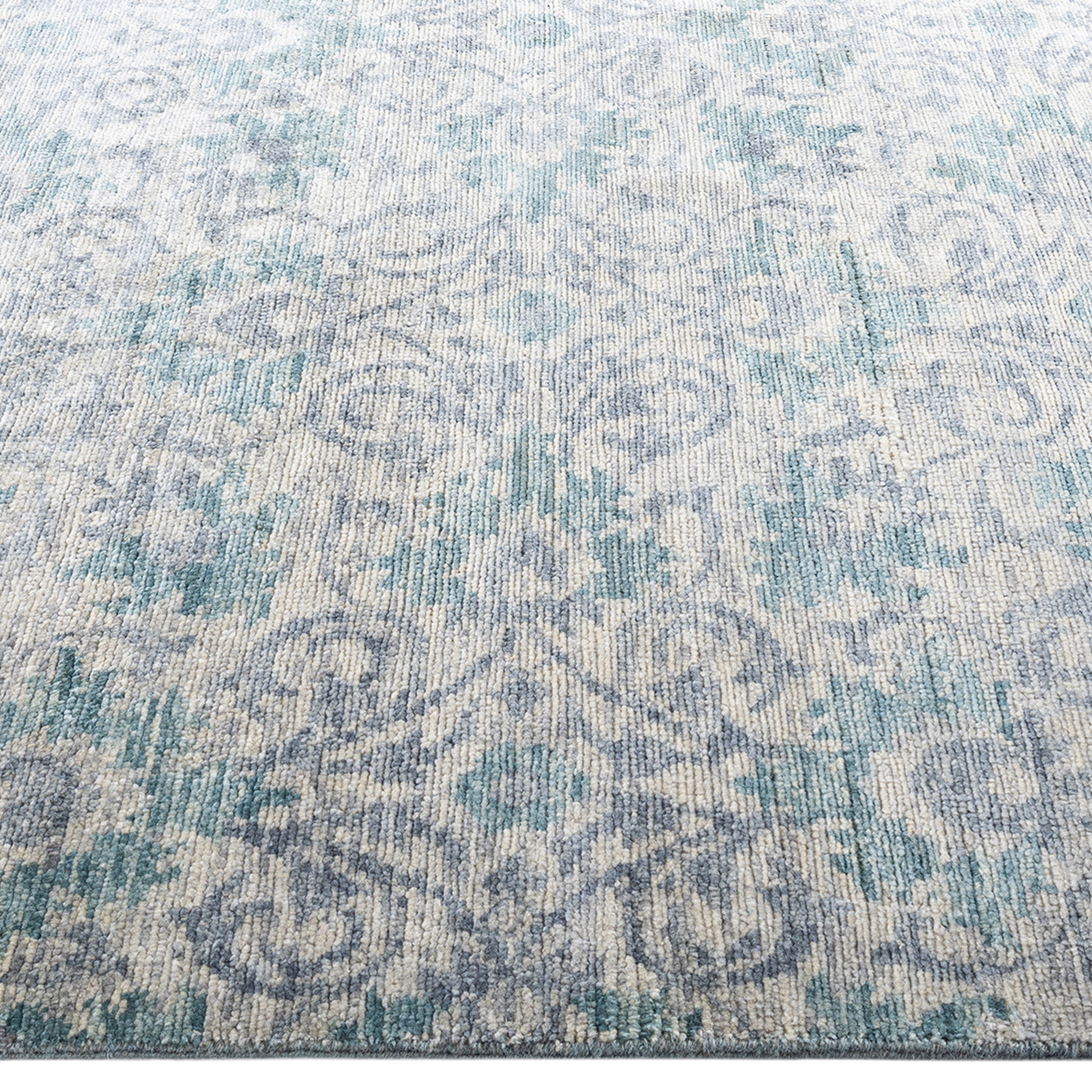 Grey Traditional Wool Rug - 8'1" x 10'3"