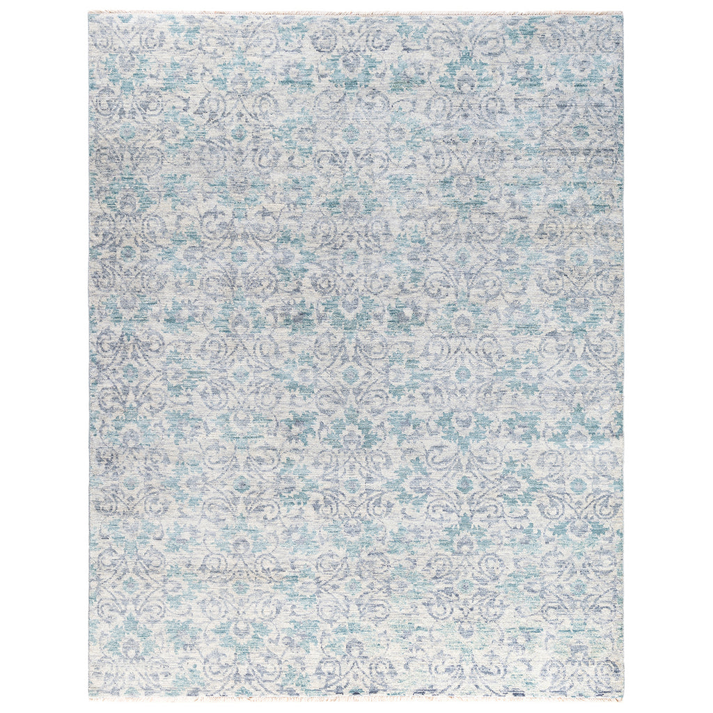 Grey Traditional Wool Rug - 8'1" x 10'3"