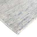 Grey Solid Wool Slik Blend Rug - 9' x 12'4"