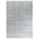 Grey Solid Wool Slik Blend Rug - 9' x 12'4"