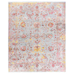 Pink Traditional Wool Slik Blend Rug - 8'2" x 10'1"