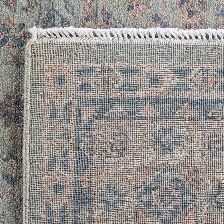 Sand Traditional Wool Silk Blend Rug - 9'2" x 12'2"