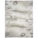 Ivory Contemporary Silk Wool Blend Rug - 8'11" x 12'2"