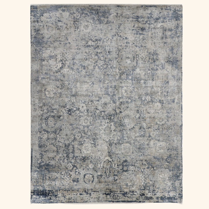 Light Grey Alchemy Transitional Silk Rug