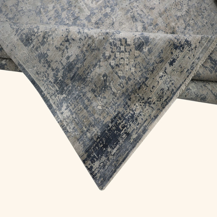 Light Grey Alchemy Transitional Silk Rug