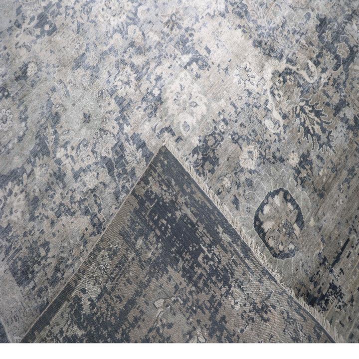 Light Grey Alchemy Transitional Silk Rug