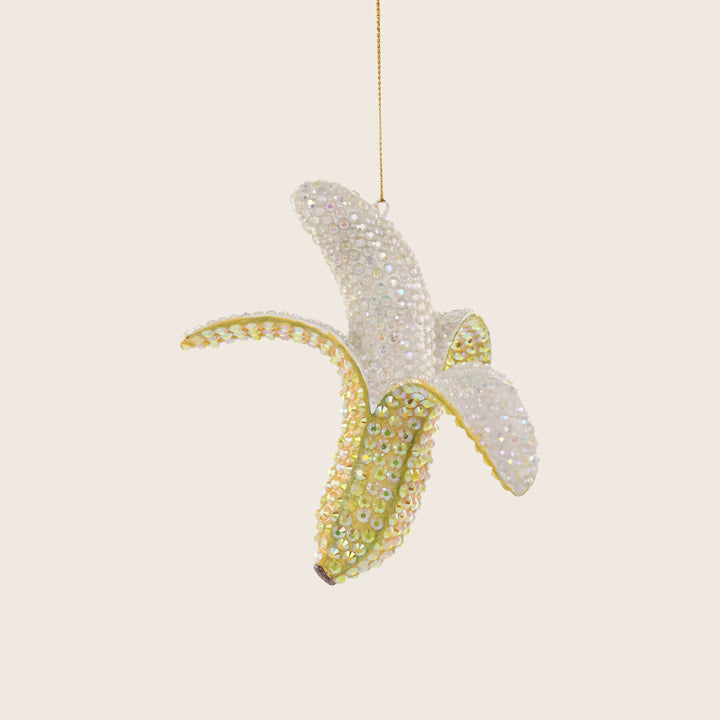 Rhinestone Banana Ornament