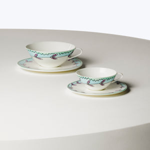 Midnight Flowers Tea Cup + Saucer Blossom Milk - hover