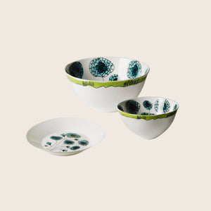 Midnight Flowers Soup Bowl Anemone Vaniglia - hover