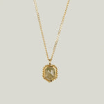 Absrtact Beige Diamond Necklace