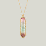 Pastel Watermelon Tourmaline Necklace