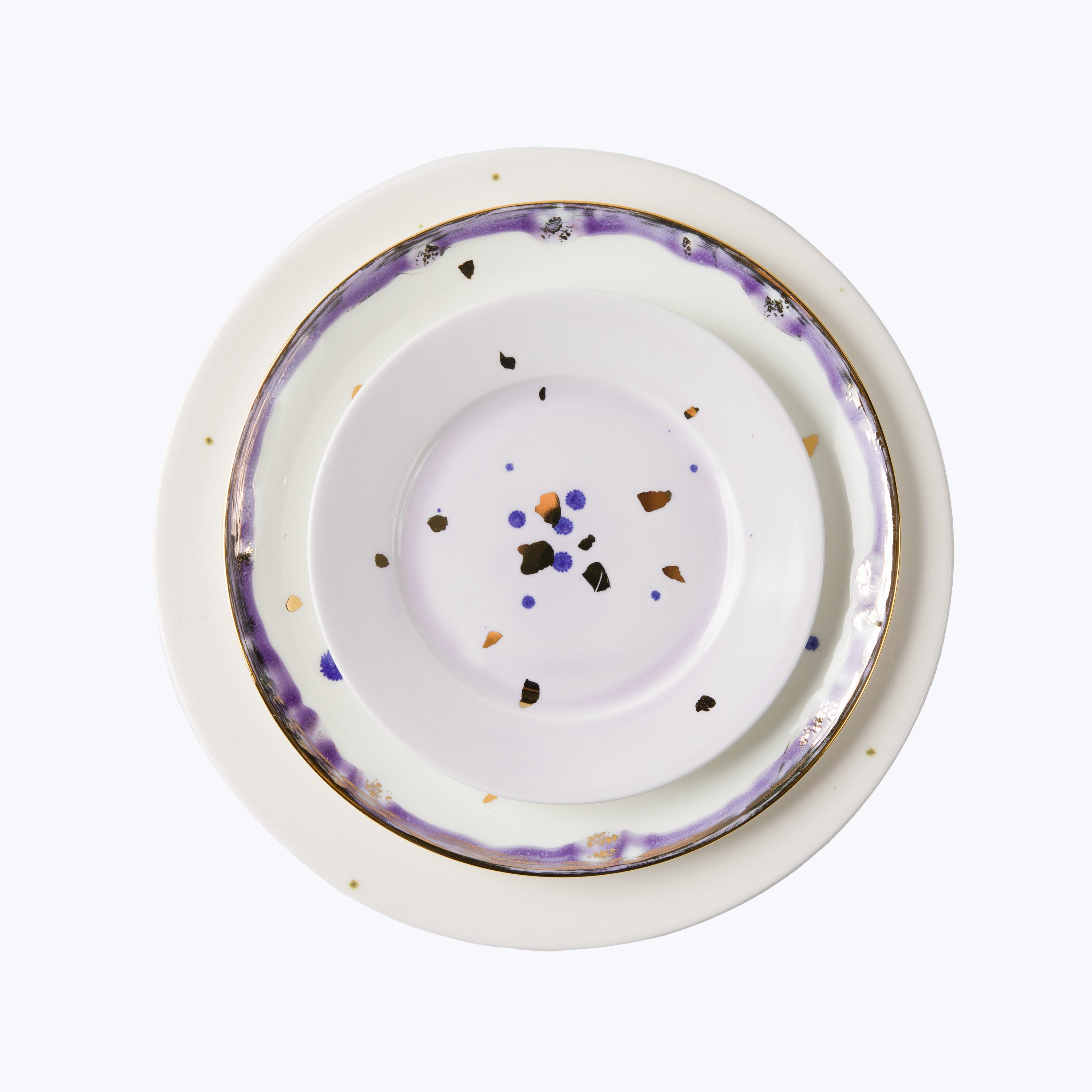 Night Sky Dinner Rim Plate