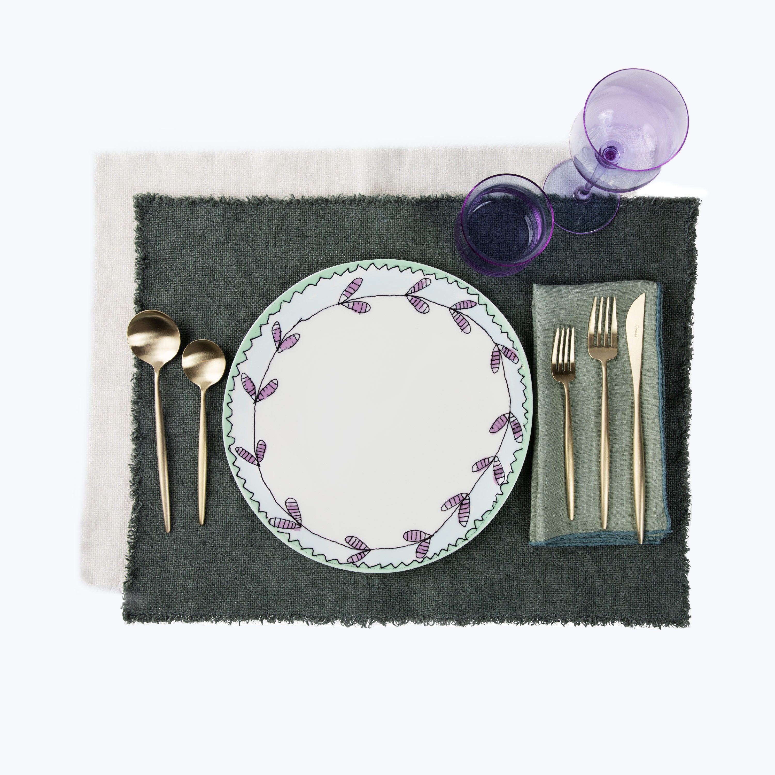 Midnight Flowers Dinner Plate