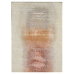 Multicolored Contemporary Wool Silk Blend Rug - 6' x 9'