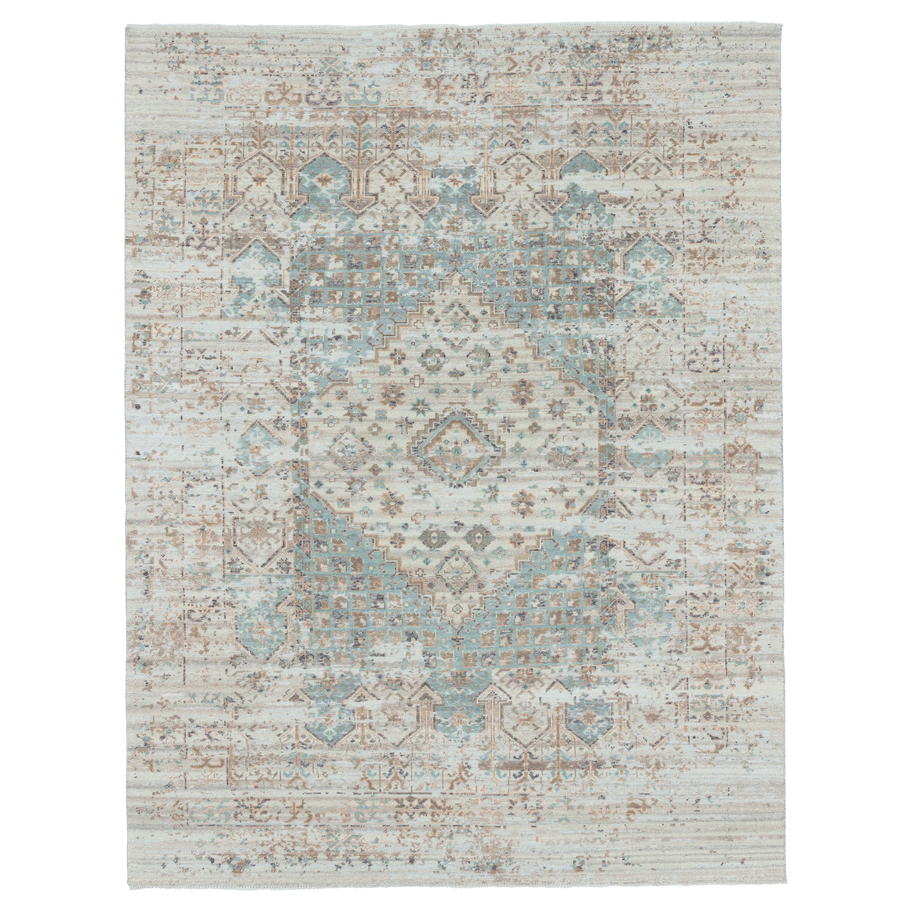 Multicolored Traditional Wool Rug - 8' x 10'