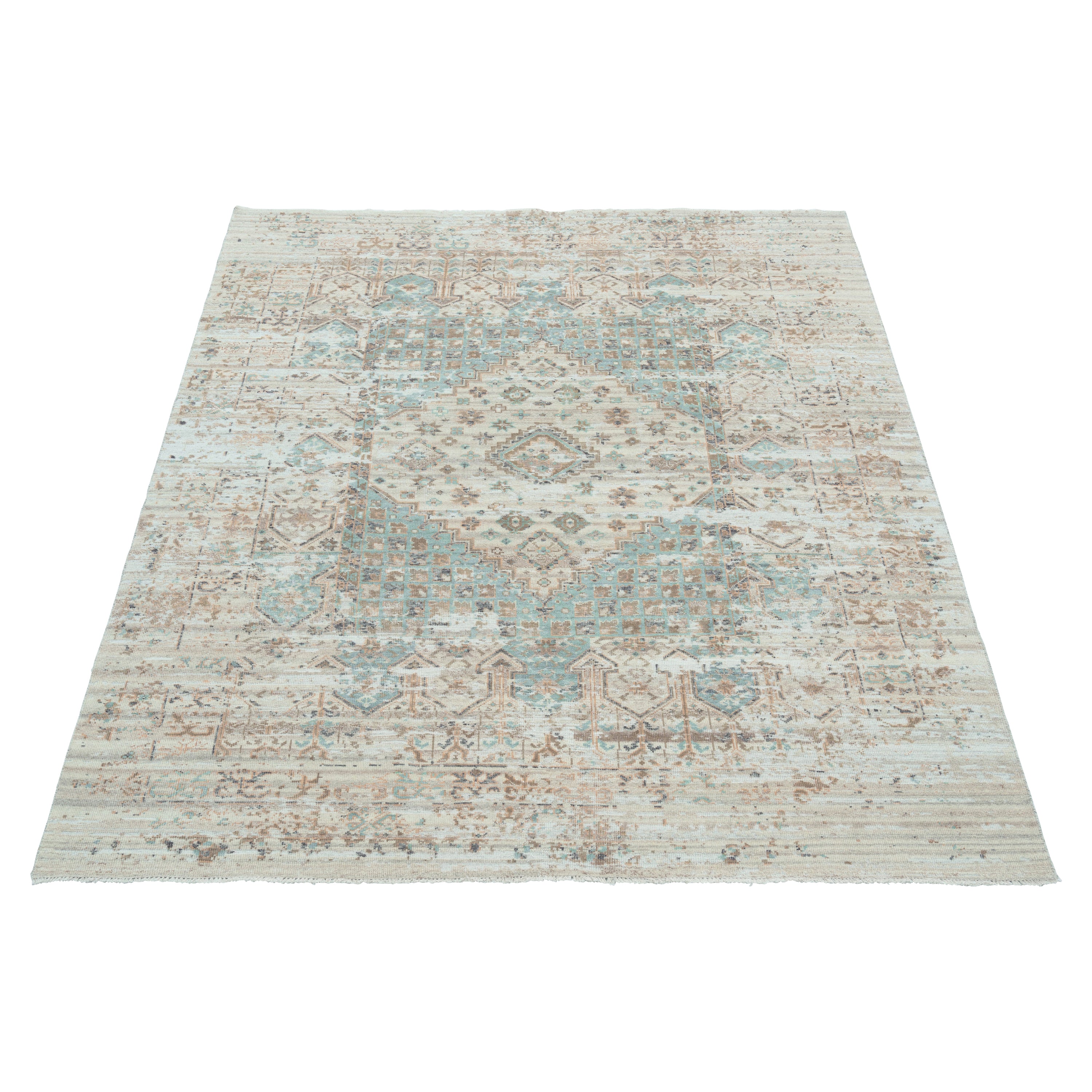 Multicolored Traditional Wool Rug - 8' x 10'