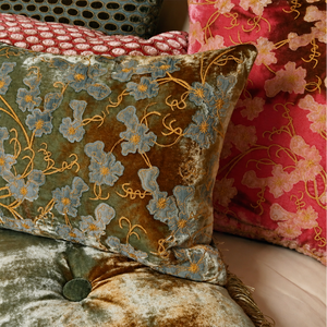 Image for Azura Silk Velvet Lumbar Pillow - hover