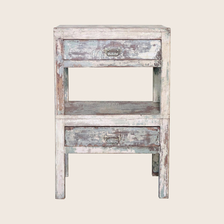 Vintage Two Tier Storage End Table